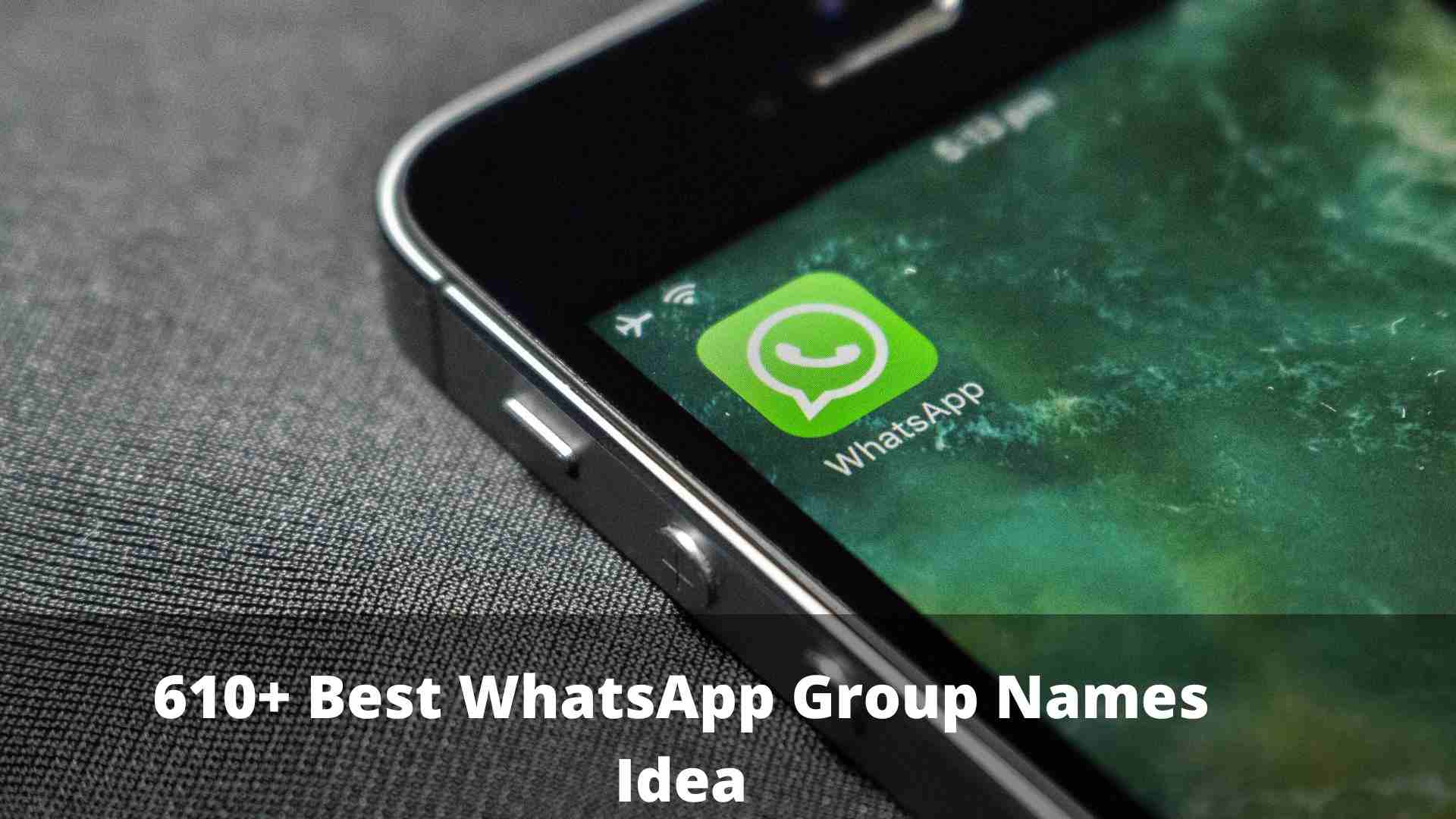 WhatsApp Group Names for Friends idea